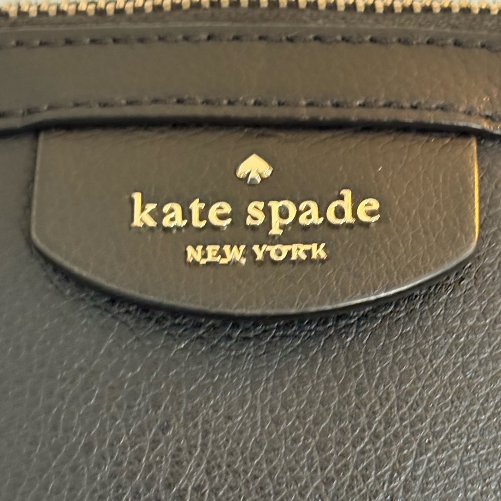 Kate Spade Sylvia Dome Pebbled Black Leather Crossbody Purse - Picture 5 of 14